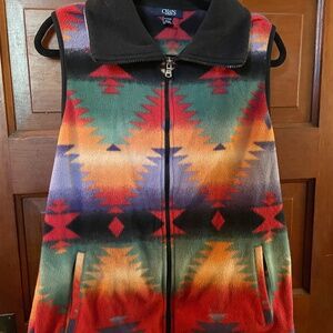 Vintage Chaps Southwestern Vest